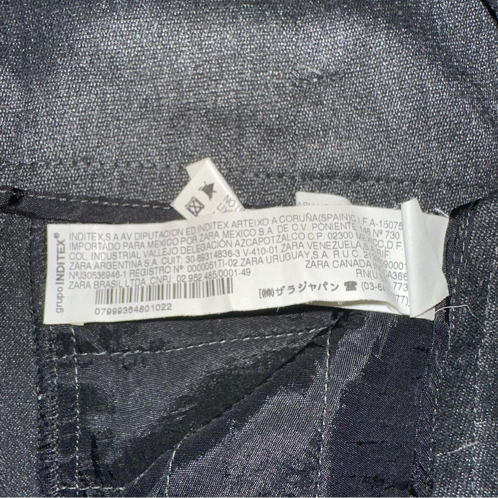 Zara Basic Charcoal Gray High Waisted Pencil Skir… - image 7